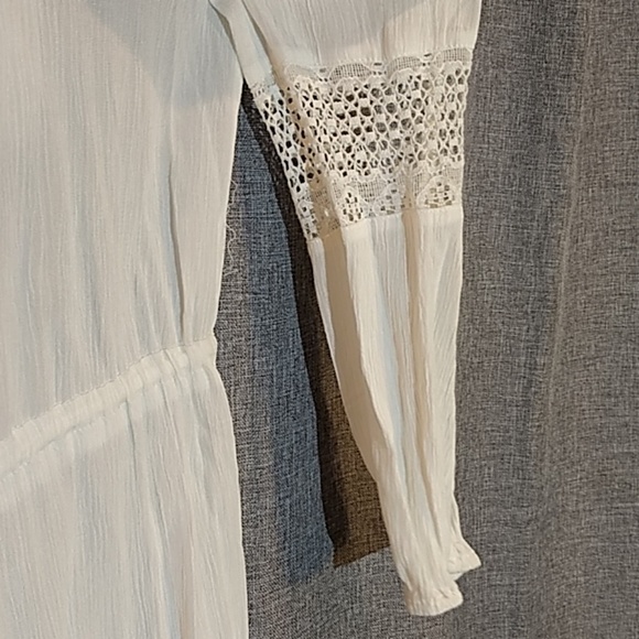 HM Boho white dress lace and stripe details - Picture 5 of 6